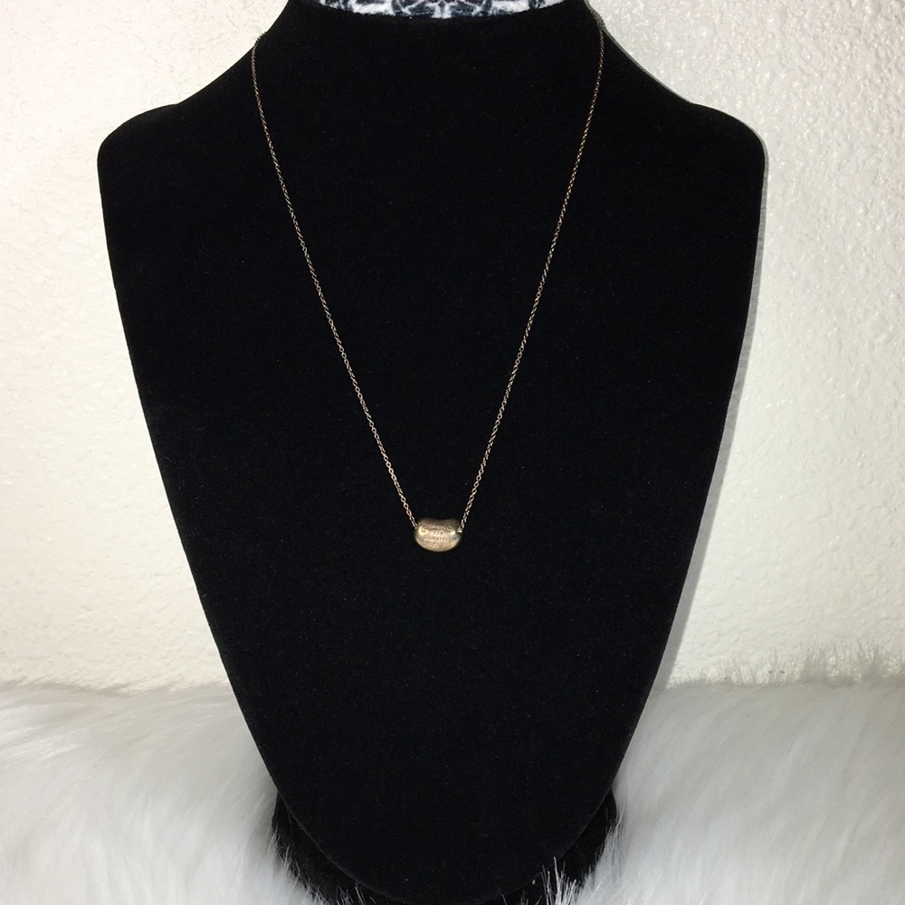 TIFFANY & CO. Silver Peretti Bean pendant necklace